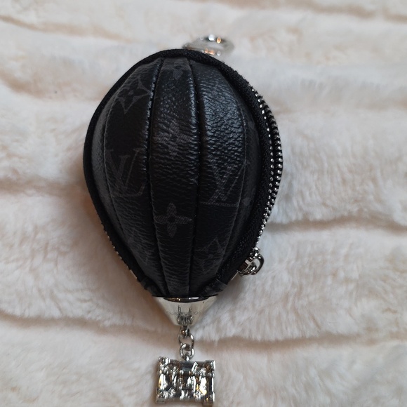 other Accessories - Hot Air Balloon Monogram Key Pouch - Black/Gray